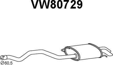 Veneporte VW80729 - End Silencer car-mod.net