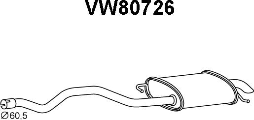 Veneporte VW80726 - End Silencer car-mod.net