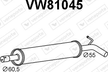 Veneporte VW81045 - Front Silencer car-mod.net