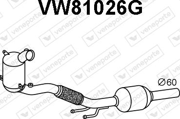 Veneporte VW81026G - Soot / Particulate Filter, exhaust system car-mod.net
