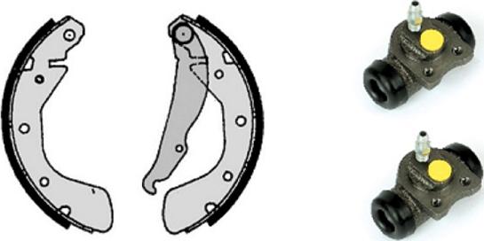Villar 608.7922 - Drum Brake Shoe Set car-mod.net