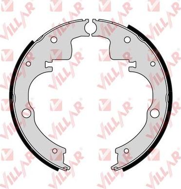 Villar 629.0415 - Drum Brake Shoe Set car-mod.net