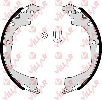 Villar 629.0412 - Drum Brake Shoe Set car-mod.net