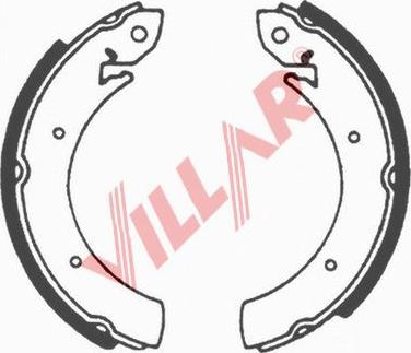 Villar 629.0595 - Drum Brake Shoe Set car-mod.net