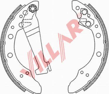 Villar 629.0503 - Drum Brake Shoe Set car-mod.net