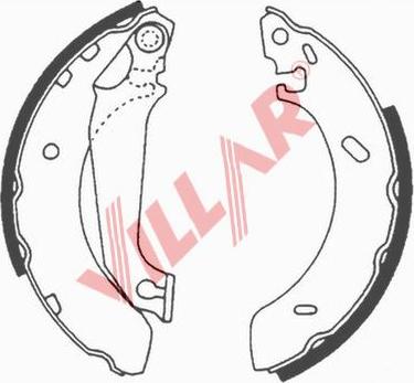 Villar 629.0530 - Drum Brake Shoe Set car-mod.net