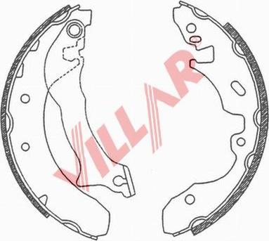 Villar 629.0694 - Drum Brake Shoe Set car-mod.net