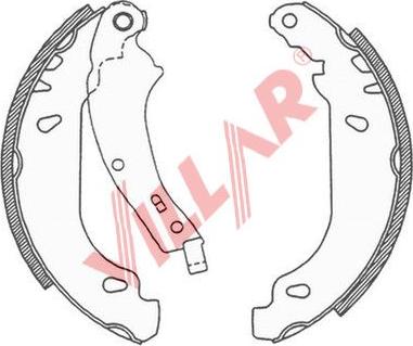 Villar 629.0691 - Drum Brake Shoe Set car-mod.net