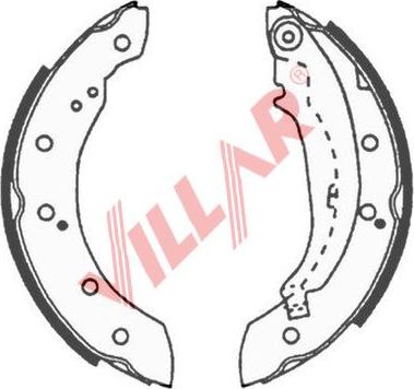 Villar 629.0643 - Drum Brake Shoe Set car-mod.net