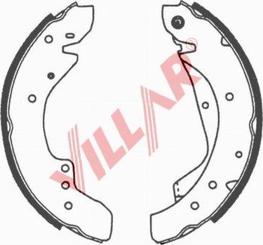 Villar 629.0662 - Drum Brake Shoe Set car-mod.net