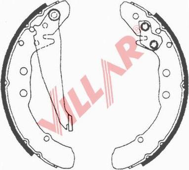 Villar 629.0616 - Drum Brake Shoe Set car-mod.net