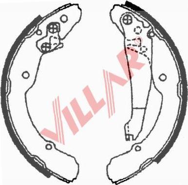 Villar 629.0689 - Drum Brake Shoe Set car-mod.net