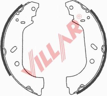 Villar 629.0639 - Drum Brake Shoe Set car-mod.net