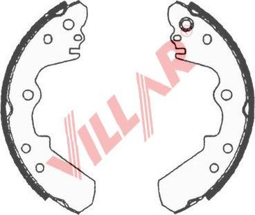 Villar 629.0621 - Drum Brake Shoe Set car-mod.net