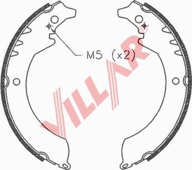 Villar 629.0679 - Drum Brake Shoe Set car-mod.net