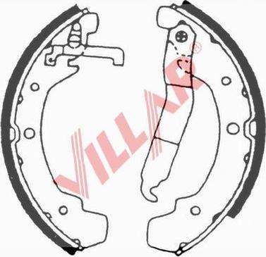 Villar 629.0671 - Drum Brake Shoe Set car-mod.net