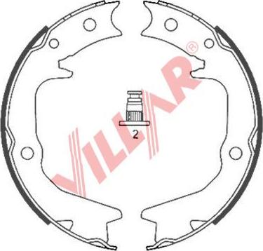 Villar 629.0848 - Brake Shoe Set, parking brake car-mod.net
