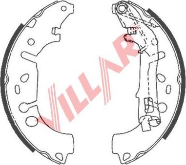 Villar 629.0867 - Drum Brake Shoe Set car-mod.net