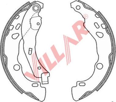 Villar 629.0807 - Drum Brake Shoe Set car-mod.net
