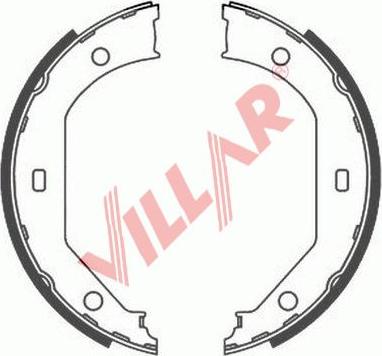 Villar 629.0810 - Brake Shoe Set, parking brake car-mod.net