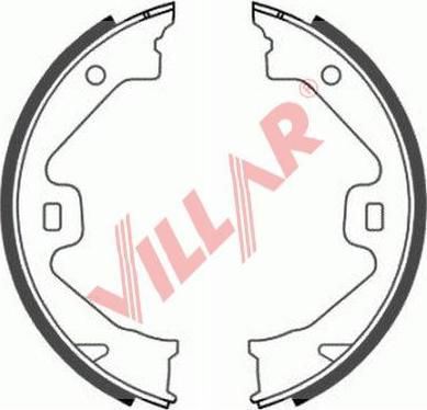 Villar 629.0812 - Brake Shoe Set, parking brake car-mod.net