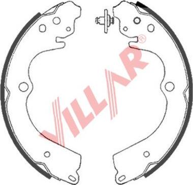 Villar 629.0889 - Drum Brake Shoe Set car-mod.net