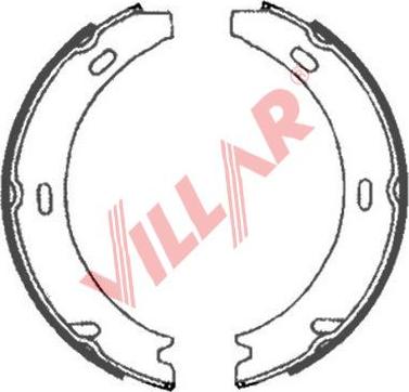 Villar 629.0887 - Brake Shoe Set, parking brake car-mod.net