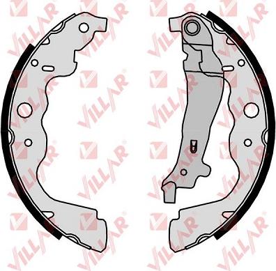 Villar 629.0361 - Drum Brake Shoe Set car-mod.net
