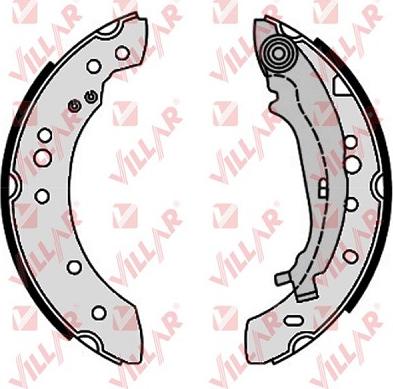 Villar 629.0309 - Drum Brake Shoe Set car-mod.net