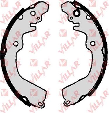 Villar 629.0307 - Drum Brake Shoe Set car-mod.net
