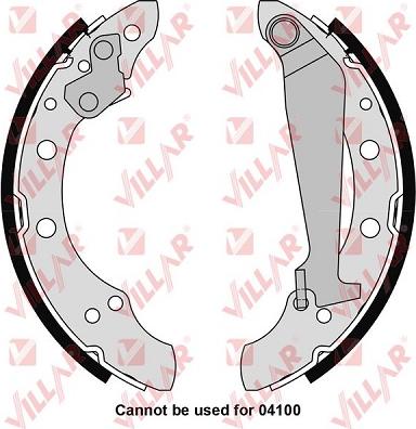Villar 629.0291 - Drum Brake Shoe Set car-mod.net