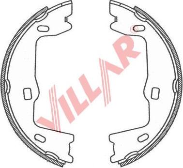 Villar 629.0754 - Brake Shoe Set, parking brake car-mod.net