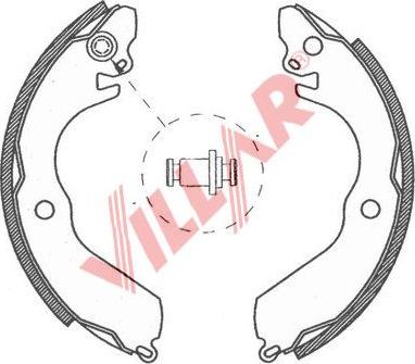 Villar 629.0750 - Drum Brake Shoe Set car-mod.net