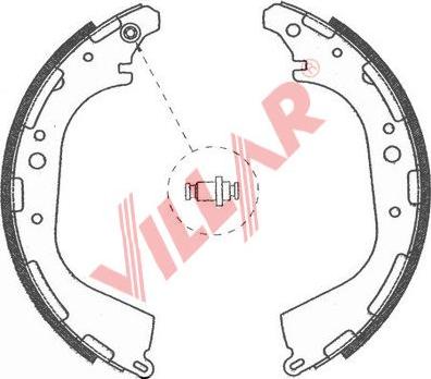Villar 629.0753 - Drum Brake Shoe Set car-mod.net
