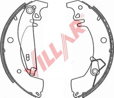 Villar 629.0760 - Drum Brake Shoe Set car-mod.net