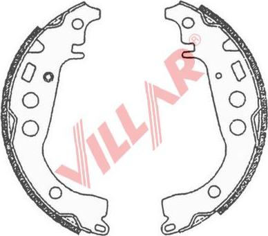 Villar 629.0707 - Drum Brake Shoe Set car-mod.net