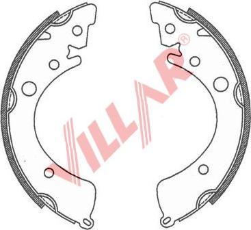 Villar 629.0735 - Drum Brake Shoe Set car-mod.net