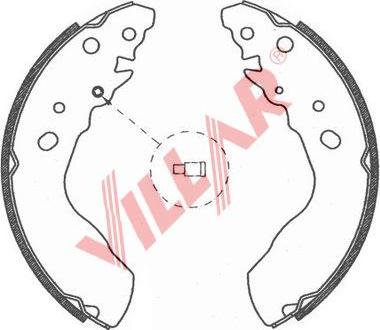Villar 629.0771 - Drum Brake Shoe Set car-mod.net