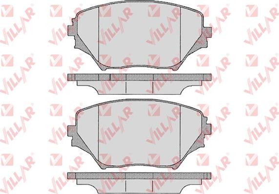 Villar 626.0958 - Brake Pad Set, disc brake car-mod.net