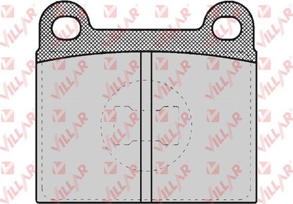 Villar 626.0659 - Brake Pad Set, disc brake car-mod.net