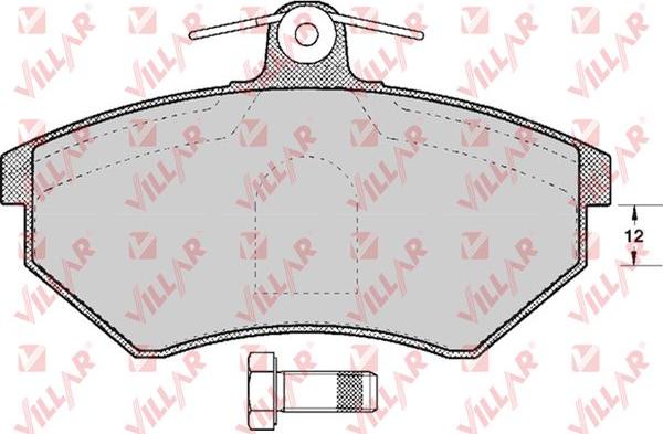 Villar 626.0613 - Brake Pad Set, disc brake car-mod.net