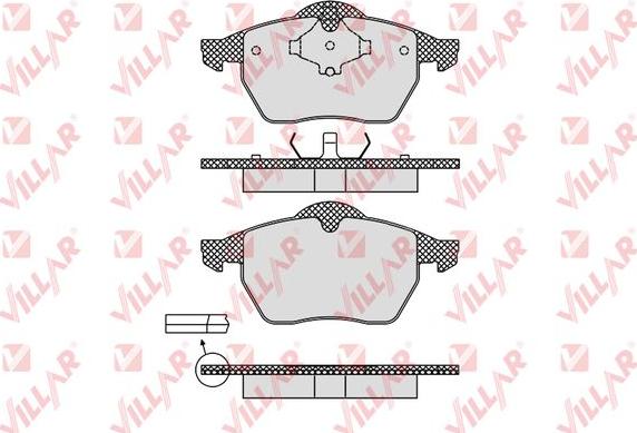 Villar 626.0639 - Brake Pad Set, disc brake car-mod.net