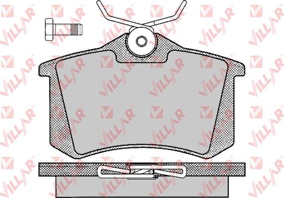 Villar 626.0294 - Brake Pad Set, disc brake car-mod.net