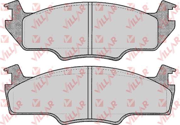 Villar 626.0226 - Brake Pad Set, disc brake car-mod.net
