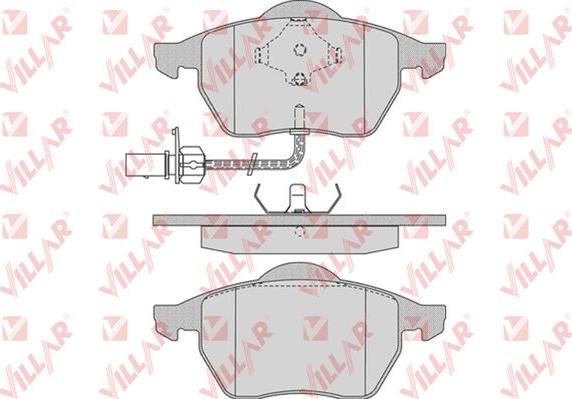 Villar 626.0790 - Brake Pad Set, disc brake car-mod.net