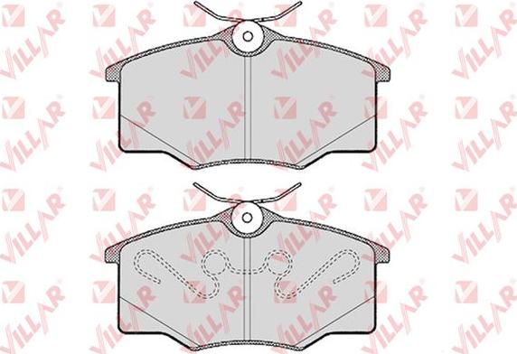 Villar 626.0762 - Brake Pad Set, disc brake car-mod.net