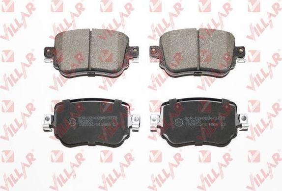 Villar 626.1986 - Brake Pad Set, disc brake car-mod.net