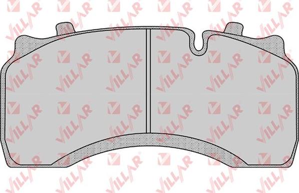 Villar 626.1184 - Brake Pad Set, disc brake car-mod.net