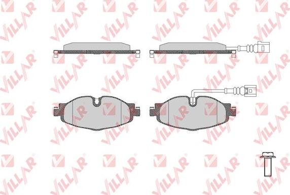 Villar 626.1834 - Brake Pad Set, disc brake car-mod.net