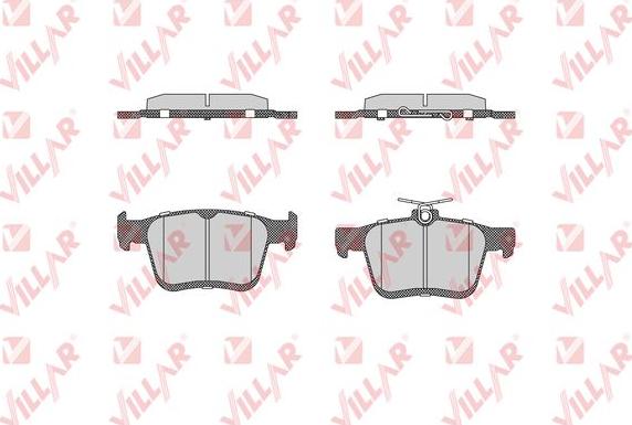 Villar 626.1835 - Brake Pad Set, disc brake car-mod.net